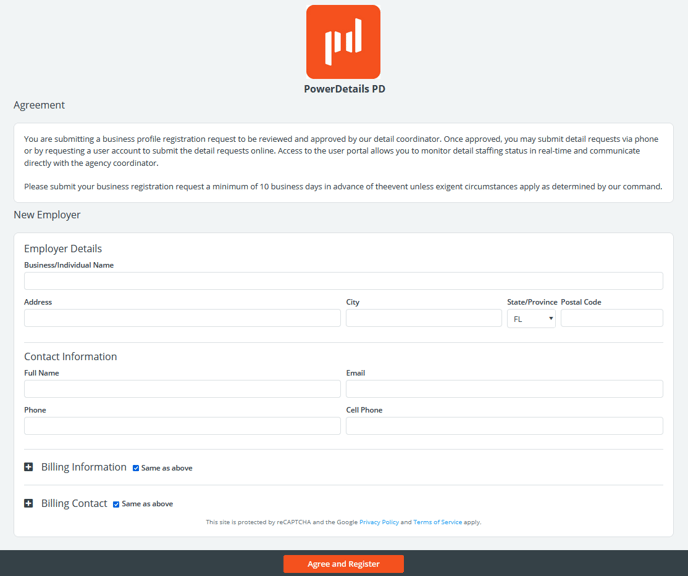 EmployerRegistrationForm