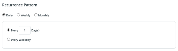 RecurrencePatternDaily