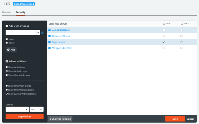 JobSecurityTabChangingSecurity