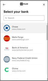 InvoiceReceivePaymentPlaidBank