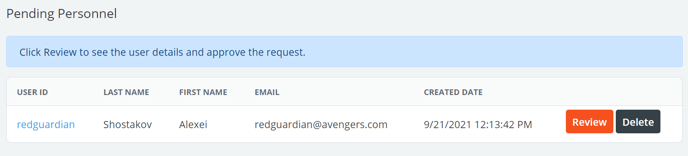 PersonnelProfileRequestList