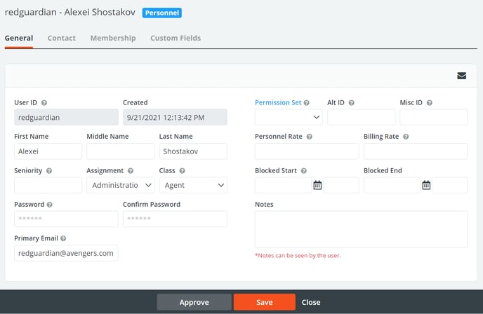 PersonnelProfileRequested
