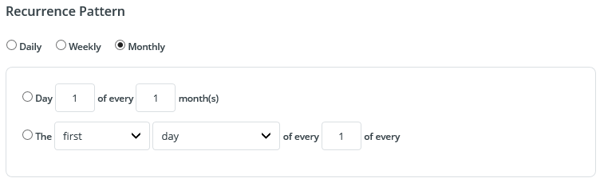 RecurrencePatternMonthly